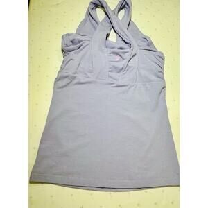 KIRAGRACE Tank Top Women M Medium Light Purple Kira Yoga V Neck Shelf‎ Bra
